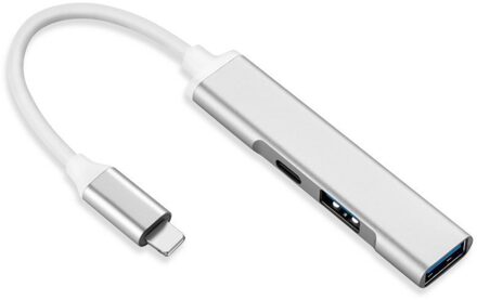 Usb 3.0 Hub Poort USB3.0 Splitter 3 Poorten Otg Adapter Voor Iphone 8 Pin Lightning Naar USB3.0 Camera Adapter Opladen kabel Otg Data