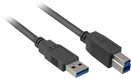 USB 3.0 Kabel, USB-A > USB-B Zwart