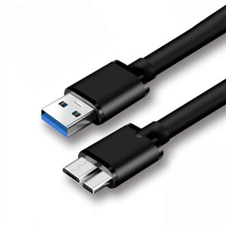Usb 3.0 Micro B Kabel 5Gbps Externe Harde Schijf Disk Hdd Kabel Voor Samsung S5 Note3 Toshiba Wd Seagate hdd Data Draad Kabels plastic / 1.5m