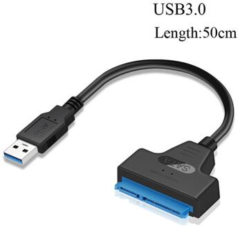 Usb 3.0 Sata Kabel Connector Sata Naar Usb Adapter 2.5 "22-Pin Hd Ssd Sata Kabel Met Led display Tot 6Gbps Gereedschap USB3.0 50CM