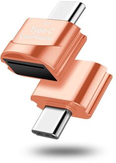 Usb 3.0 Type C Naar Micro Tf Adapter Otg Cardreader Mini Kaartlezer Smart Geheugenkaartlezer Voor Huawei Samsung universele 04 1stk