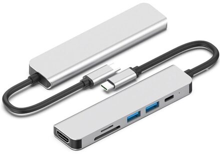 Usb 3.1 Type-C Naar Hdmi Hub 4K Thunderbolt 3 Usb C Hub Met Tf Sd Reader Slot pd Voor Pro Voor Huawei Matebook