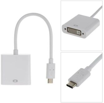 USB 3.1 USB-C Male to DVI-D Female Adapter, 10cm