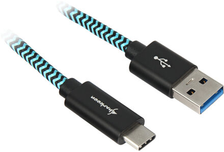 USB 3.2 kabel, USB-A > USB-C Zwart