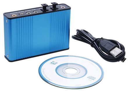 Usb 6 Kanaals 5.1 / 7.1 Surround Externe Geluidskaart Pc Laptop Desktop Tablet Audio Optische Adapter Card
