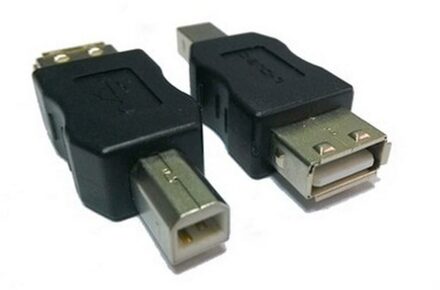 USB A/F naar USB B male Adapter - small