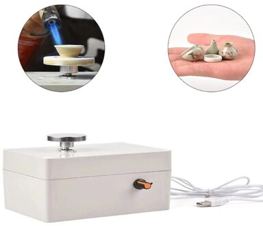 Usb Aardewerk Machine, 2000 Rpm Aardewerk Wiel Mini Klei Maken Aardewerk Machine Keramische Diy Craft Voor School Onderwijs, aardewerk Bar