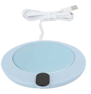 Usb Auto Constante Temperatuur Koffie Mok Warmer Cup Warmer Verwarming Mat Pad Voor Office Home lucht blauw