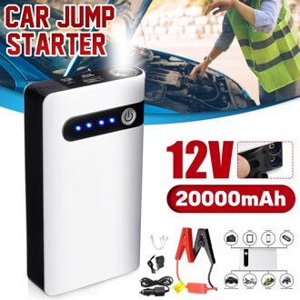 Usb Auto Jump Starter Booster Jumper Box Power Bank Batterij Oplader 12V 20000 Mah Nood Uitgangspunt Apparaat