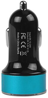 Usb Autolader Auto Telefoon Oplader Dual Usb Adapter Sigarettenaansteker Led Voltmeter Voor Alle Soorten Mobiele Telefoons Voor xiaomi 1