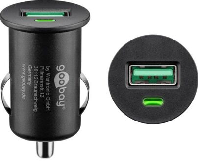 USB autolader met 1 poort - Quick Charge 3.0 - 3A / zwart