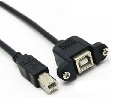 USB B Male to Female adapter cable,1M