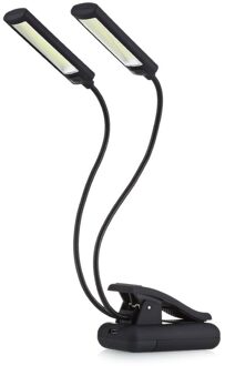 Usb Batterij Clip Op Boek Lezen Led Light 6W Cob Flexibele Arm Stand Lamp Voor Laptop Notebook Werken Draagbare nachtlampje Leshp Roze