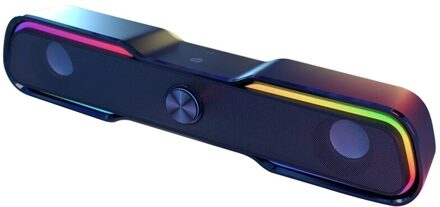 Usb Bedrade Luidspreker Soundbar Rgb Licht 3Dstereo Bass Subwoofer Audio Aux Surround Box Voor Pc Computer Speakers Tv Desktop laptop