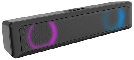Usb Bluetooth Speaker Bedrade Luidspreker Draadloze Speaker Bass Stereo Subwoofer Kleurrijke Led Light Speaker Compatibel Met Pc bluetooth spreker