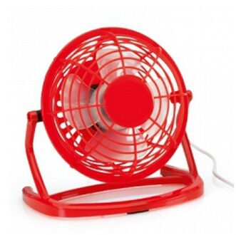 USB bureau ventilator - 1x - klein - kunststof - snoer 100 cm