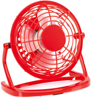 USB bureau ventilator - 1x - klein - kunststof - snoer 100 cm