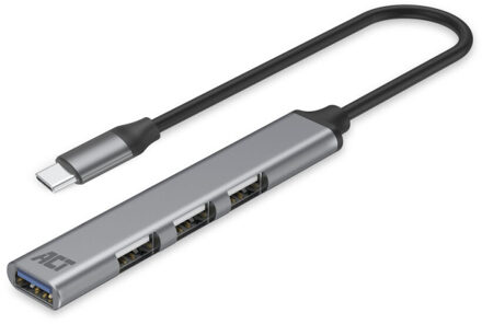 USB-C hub, 3x USB-A 2.0 en 1x USB-A 3.0 USB-hub
