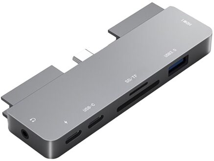 Usb C Hub 4K Hdmi Adapter Met USB-C Pd Tf Sd Usb 3.0 3.5Mm Jack Port Usb type C Dock Voor Ipad Pro Pro/Air