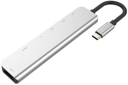 Usb C Hub 7-In-1 Adapter Voor Pro) met 4K Hdmi Pd Power Levering 2 Usb-poorten Sd/Tf Kaartlezer