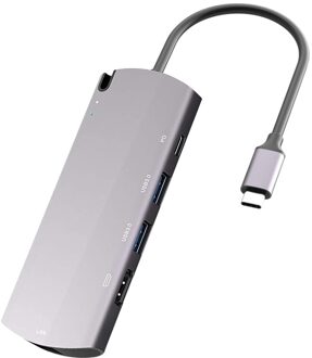 Usb C Hub M.2 Sdd Behuizing USB3.0 + Hdmi-Compatibel + RJ45 + Pd + M.2 Ngff Docking Station voor Mac Air Pro Laptop Pc