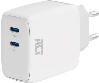 USB-C Lader 65W 2-port met Power Delivery PPS en GaNFast Oplader