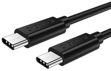 USB-C Male to Male Cable, Black, 50CM QC3.0 & 3A Output Support - small