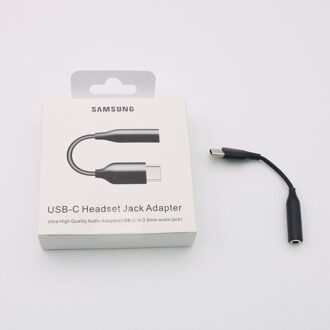 USB-C Naar 3.5Mm Aux Adapter Voor Xiaomi Mi9 Huawei P30 P20 Samsung Galaxy Note 10 Plus 9 S10 S9 s10e S8 Oneplus 7 Plus Accessoires zwart met doos