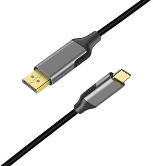 Usb C Naar Displayport Kabel (4K @ 60Hz) usb 3.1 Type C (Thunderbolt 3 Compatibel) Naar Dp Kabel Voor Macbook Galaxy S9 Huawei P20