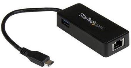 USB-C naar gigabit netwerkadapter en USB-A poort