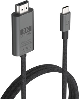 USB-C naar HDMI Pro Kabel (8K/60Hz) - 2 meter zwart