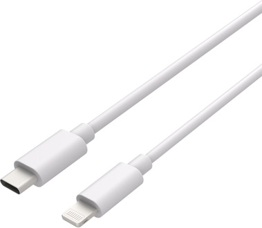 USB-C naar Lightning Kabel - MFI gecertificeerd - Korte USB-C naar Lightning Kabel - 20cm - Wit - 3 stuks