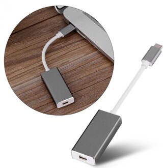 USB C naar Mini DP 4 K 60Hz Type C naar Mini Display Port Adapter Plug en Play Thunderbolt 3 naar Mini DP Converter