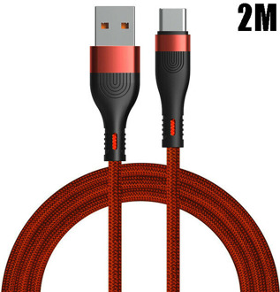 USB-C naar USB 3.0 Kabel - Rood - 2 meter