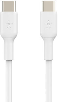 Usb C naar Usb C Kabel 60W 2m Kunststof Wit