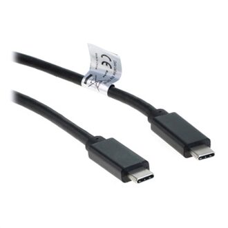 USB-C naar USB-C kabel met DP Alt Mode en E-Marker chip - USB3.1 Gen 2 - tot 20V/5A / zwart - 1 meter