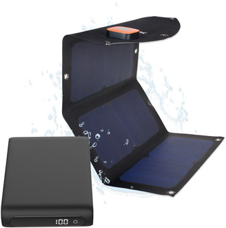 USB-C PD Powerbank 20.000mAh + Xtorm SolarBooster 21W Paneel - Zwart Bundel