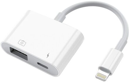 Usb Camera Adapter Met Opladen Vrouwelijke Poort Otg Kabel Audio Interface Ondersteunt Usb Flash Drive Muis Midi Elektrische Toetsenbord Dual interface