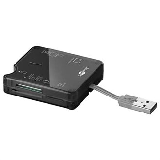 USB Cardreader all-in-one met USB-A connector en 7 kaartsleuven - USB2.0
