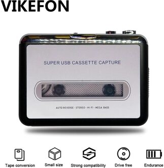 Usb Cassette Capture Radio Speler Draagbare Usb Cassette Naar MP3 Converter Capture Audio Music Player Tape Cassette Recorder