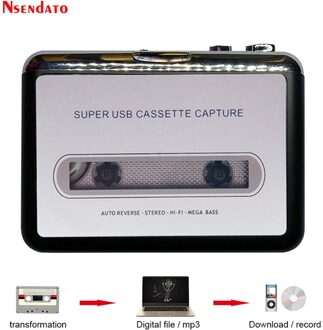 Usb Cassette Speler Tape Naar MP3 Converter Capture Adapter Audio Music Player Tape Usb Cassette Recorder & Player
