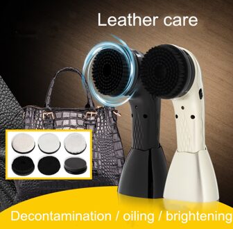 USB Charge Huishoudelijke Handheld Automatische Schoen Borstel Autostoel Cleaner zwart