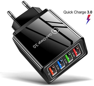 Usb Charger Quick Charge 3.0 Voor Telefoon Adapter Voor Iphone Xr Huawei Tablet Draagbare Eu/Us Plug Muur Mobiele lader Snel Opladen ons