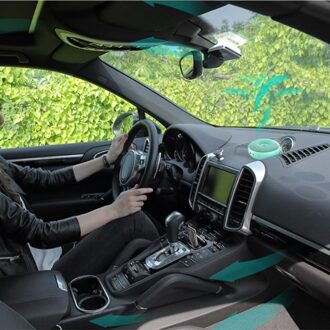 USB Charging Mini Portable Filter Ionizer Air Purifier Ozone Doughnut O3 Bacteria Sterilizer Odor PM2.5 Remover Blauw