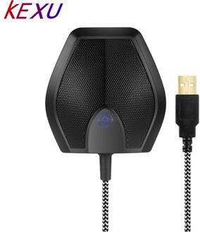 USB Condensator Tafel Top Desktop Computer Teleconferentie Conferentie Microfoon Mic met Real-time Monitor 180 Graden 20' Pickup