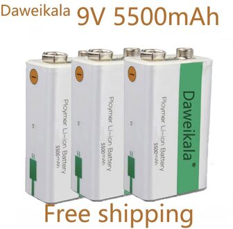 Usb Cyclus Opladen Batterij 9V 5500Mah Is Geschikt Voor Camera En Andere Series Van Elektronische Producten + Usb-oplaadkabel 5500mah4pcs