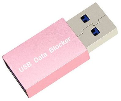 Usb Data Blocker Defender Beschermt Telefoon & Tablet Van Openbare Opladen Stations Hack Proof roos glod