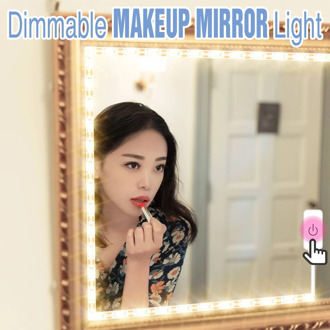 USB Dimmable Makeup Lamp Strip 1M 2M 3M 4M 5M Bathroom Waterproof Mirror Light LED Dressing Table Vanity Lamp Cosmetic Lighting