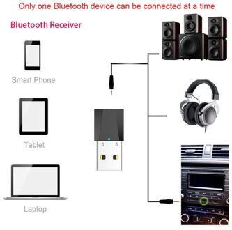Usb Draadloze Bluetooth 3.5Mm Stereo Receiver Voor Car Aux Speaker Hoofdtelefoon