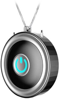 Usb Draagbare Draagbare Luchtreiniger Negatieve Ionen Draagbare Ketting Mini Purifier Geen Straling Laag Geluidsniveau Air Deodorizer Lucht Schoon zwart